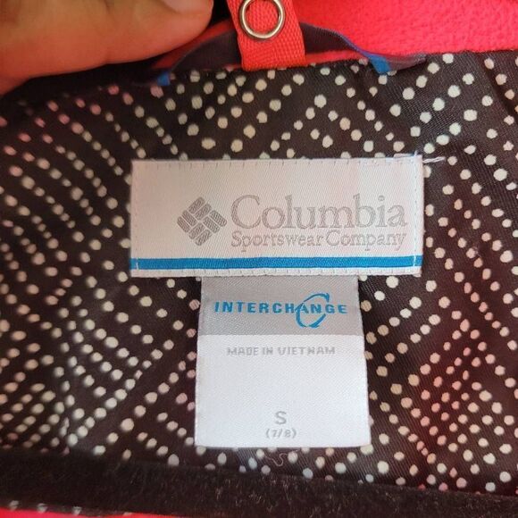 Columbia Interchange Black with dots Jacket Size S - Picture 5 of 6